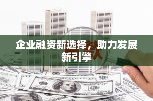 虞城企业融资新选择，助力发展新引擎