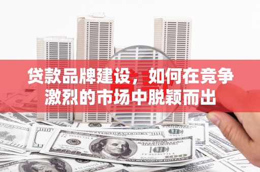 虞城贷款品牌建设，如何在竞争激烈的市场中脱颖而出