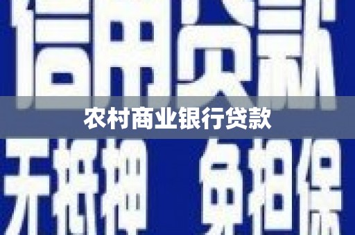 虞城农村商业银行贷款