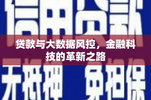 虞城贷款与大数据风控，金融科技的革新之路