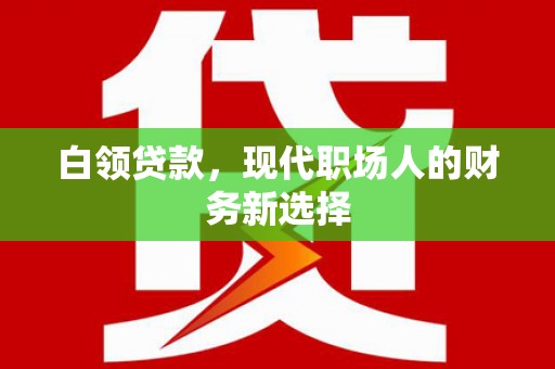 虞城白领贷款，现代职场人的财务新选择