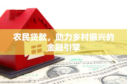 虞城农民贷款，助力乡村振兴的金融引擎