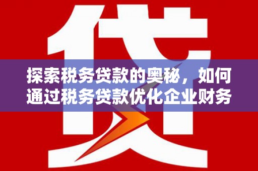 虞城探索税务贷款的奥秘，如何通过税务贷款优化企业财务