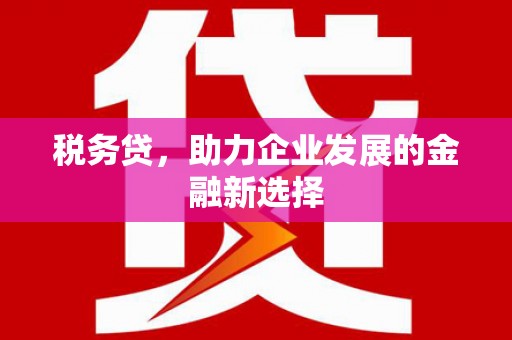 虞城税务贷，助力企业发展的金融新选择