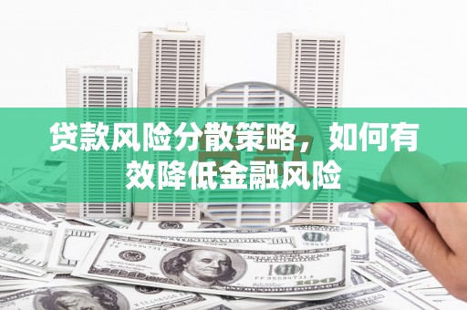 虞城贷款风险分散策略，如何有效降低金融风险