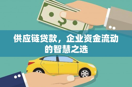 虞城供应链贷款，企业资金流动的智慧之选