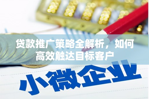 虞城贷款推广策略全解析，如何高效触达目标客户
