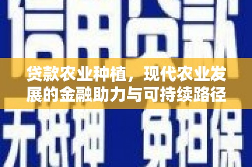 虞城贷款农业种植，现代农业发展的金融助力与可持续路径