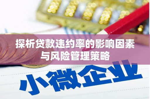 虞城探析贷款违约率的影响因素与风险管理策略