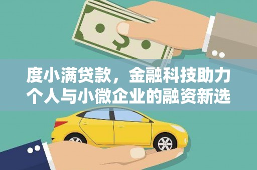 虞城度小满贷款，金融科技助力个人与小微企业的融资新选择