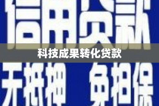 虞城科技成果转化贷款