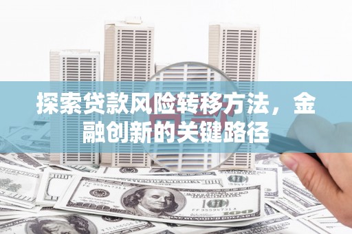 虞城探索贷款风险转移方法，金融创新的关键路径