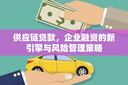 虞城供应链贷款，企业融资的新引擎与风险管理策略