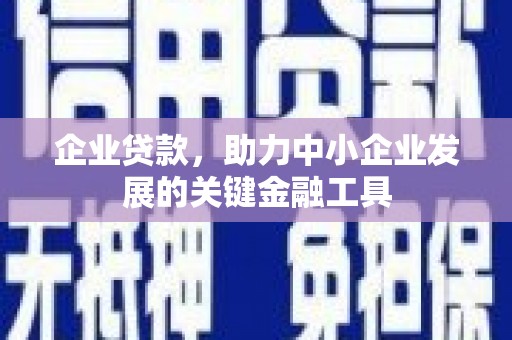 虞城企业贷款，助力中小企业发展的关键金融工具