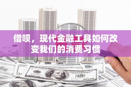 虞城借呗，现代金融工具如何改变我们的消费习惯