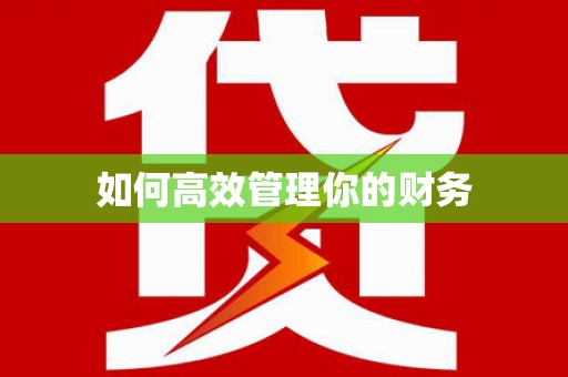 虞城如何高效管理你的财务
