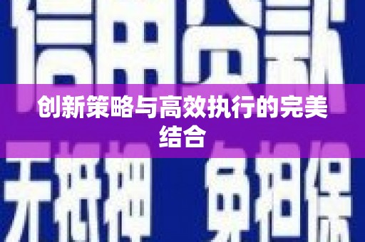 虞城创新策略与高效执行的完美结合